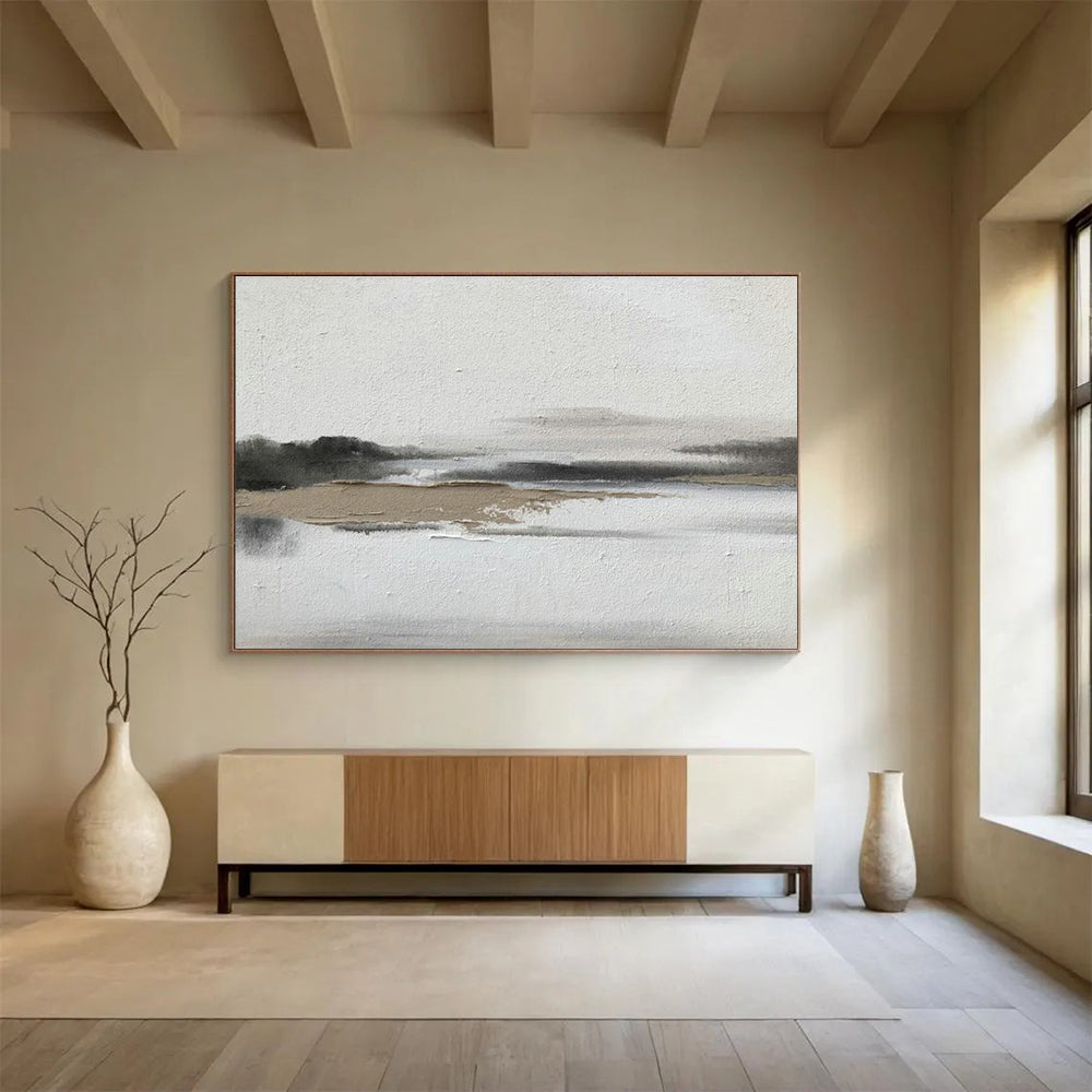 Jumbo Custom Hand-Painted Abstract Canvas for Corporate Break Rooms DLZ3295