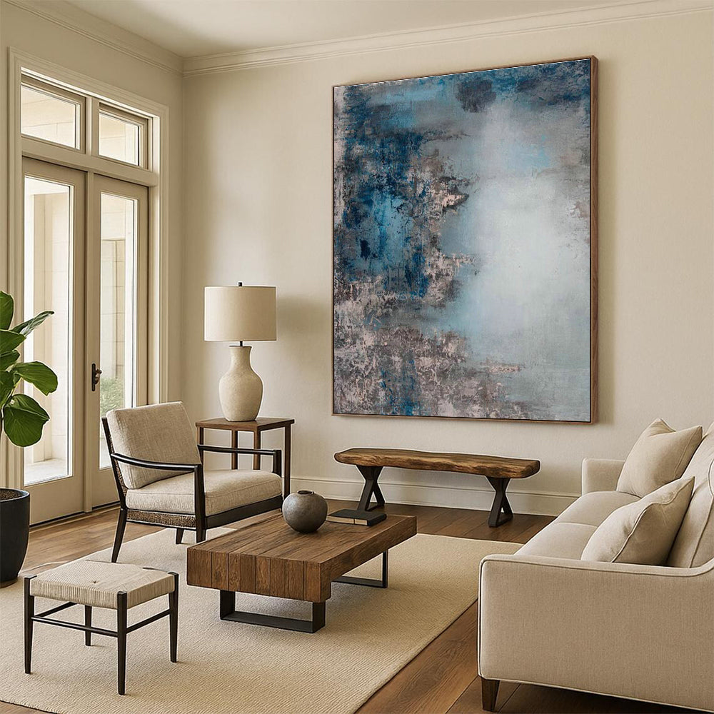 Extra Large Custom Hand-Painted Abstract Wall Art for Beekeeping Farms’ Visitor Centers  DLZ0020