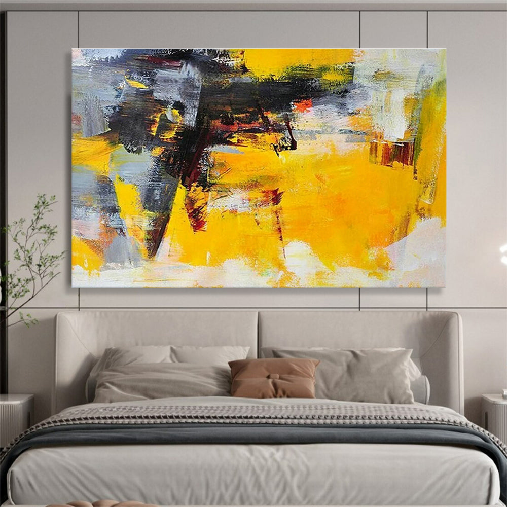 Customized Large Abstract Hand Painting for Airship Hangar Maintenance Area DLZ2813