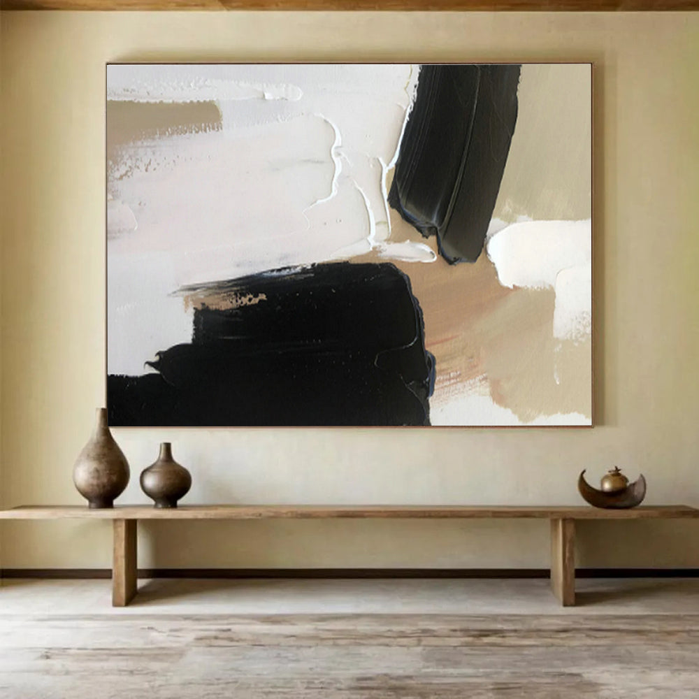 Oversized Custom Abstract Hand Painting for Luxury Residence DLZ2700