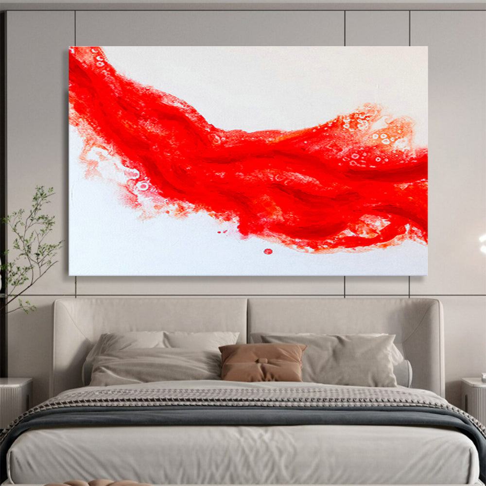 Customized Large Abstract Hand Painting for Alpine Mountain Glacier Monitoring Station DLZ2952