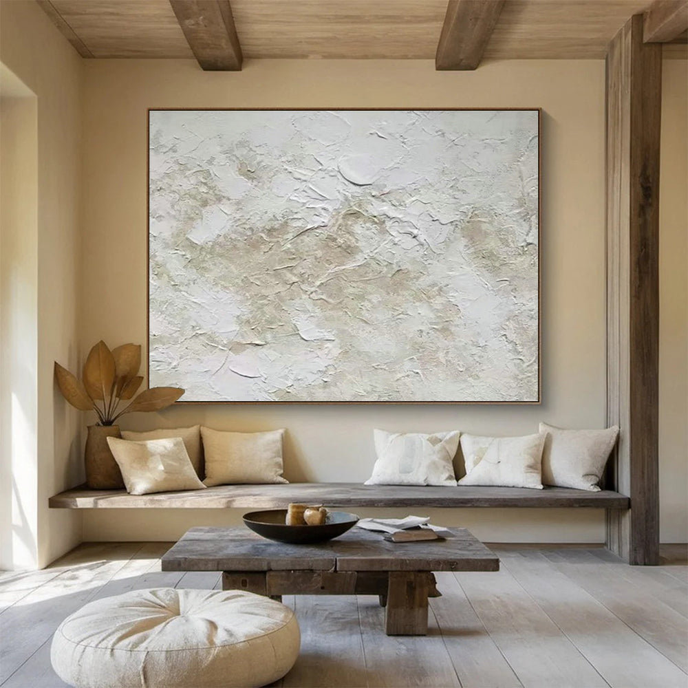 Custom Giant Abstract Hand Painting for Subterranean Archaeological Excavation Site Command Post DLZ2980