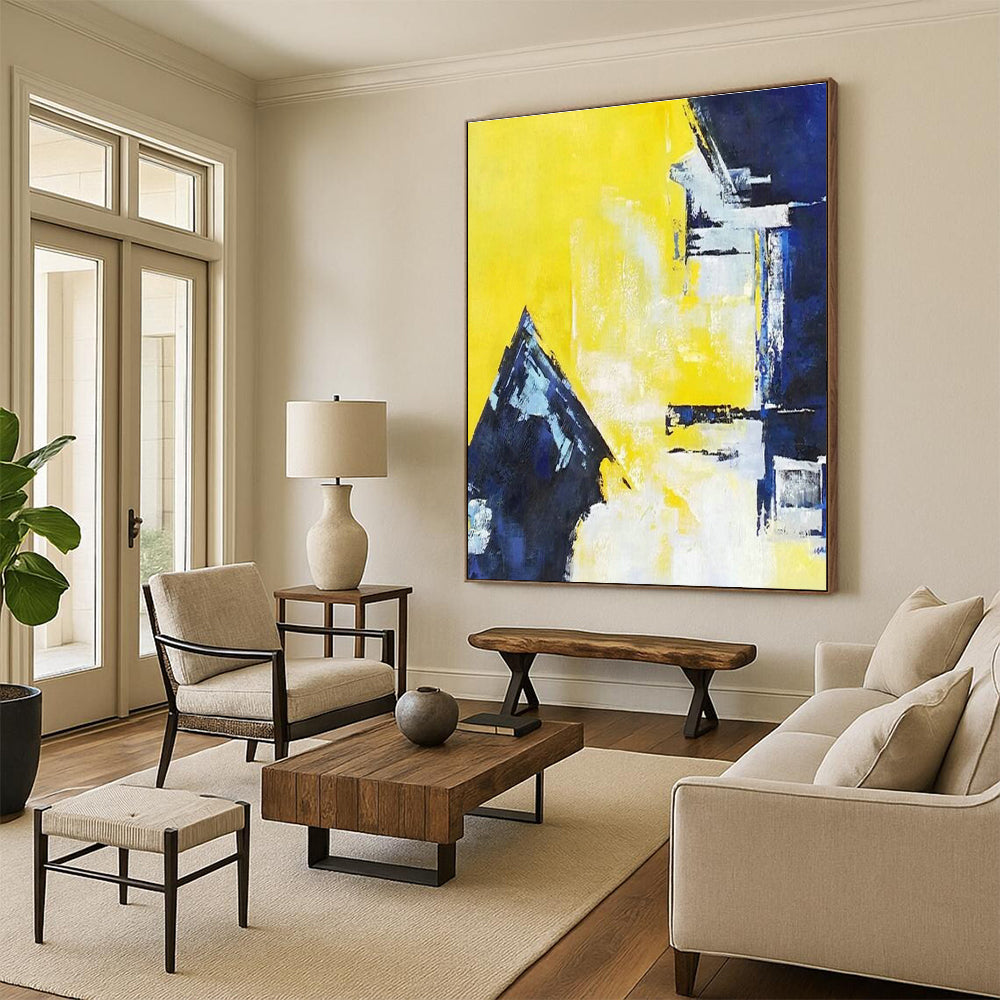 Vast Custom Hand-Painted Abstract Canvas - Artistic Imagination for Graphic Novel Illustration Workshops  DLZ0327