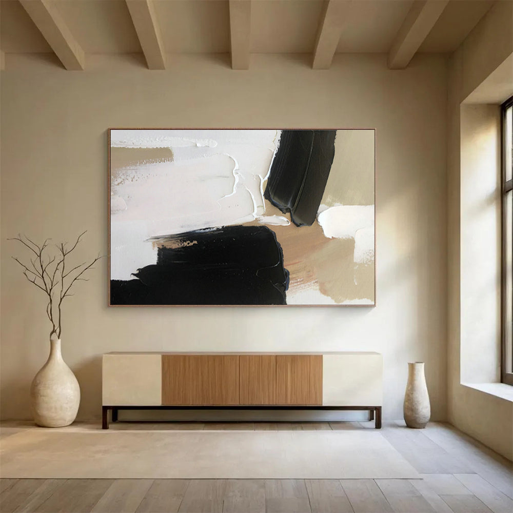 Oversized Custom Abstract Hand Painting for Luxury Residence DLZ2700