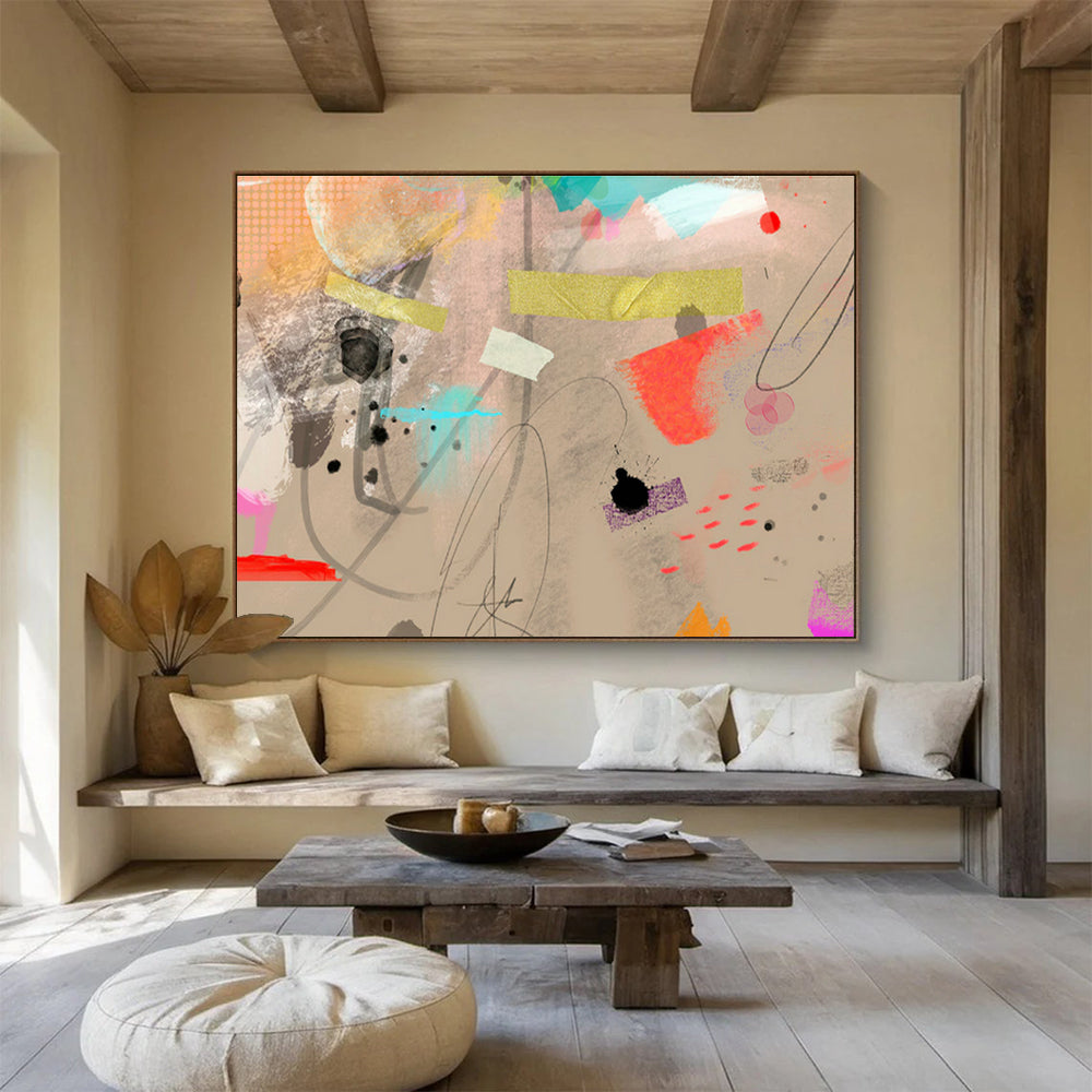 Customizable Arctic Research Base Abstract Hand Painting DLZ2588