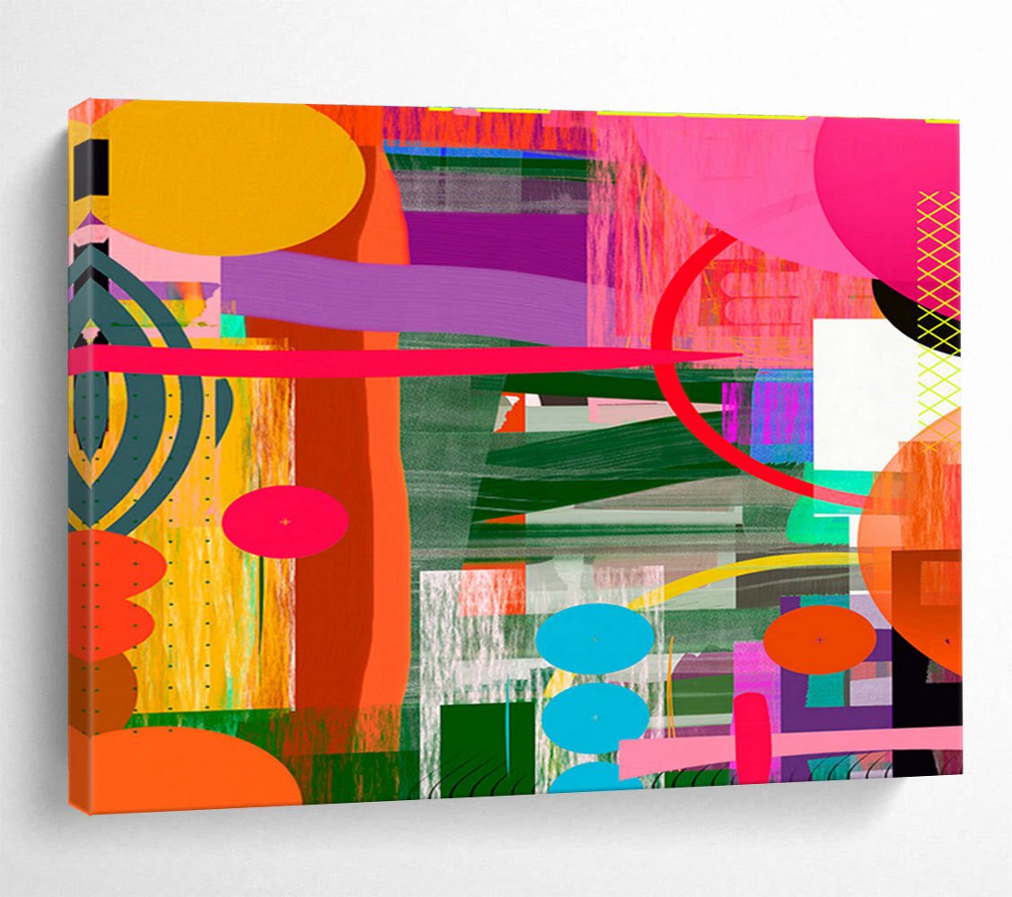 Tailored Mall Lounge Oversized Abstract Hand Painting