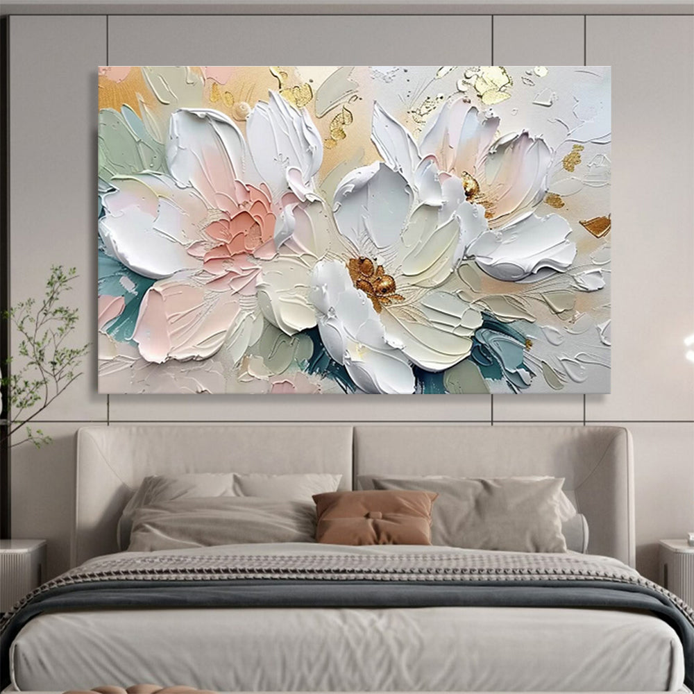 Oversized Custom Abstract Hand Painting for Deep-Sea Coral Reef Fragmentation Research Project Office DLZ3096