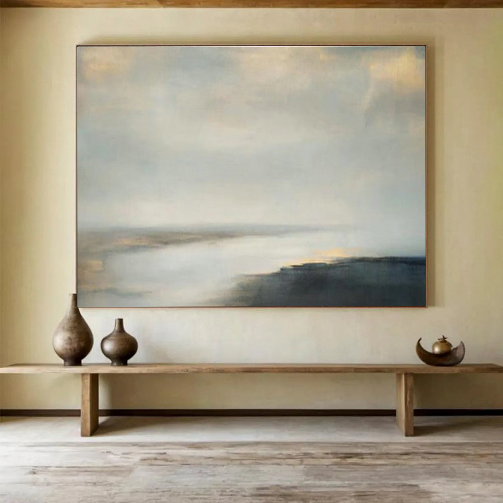 Customizable Ski Lodge Oversized Abstract Hand Painting