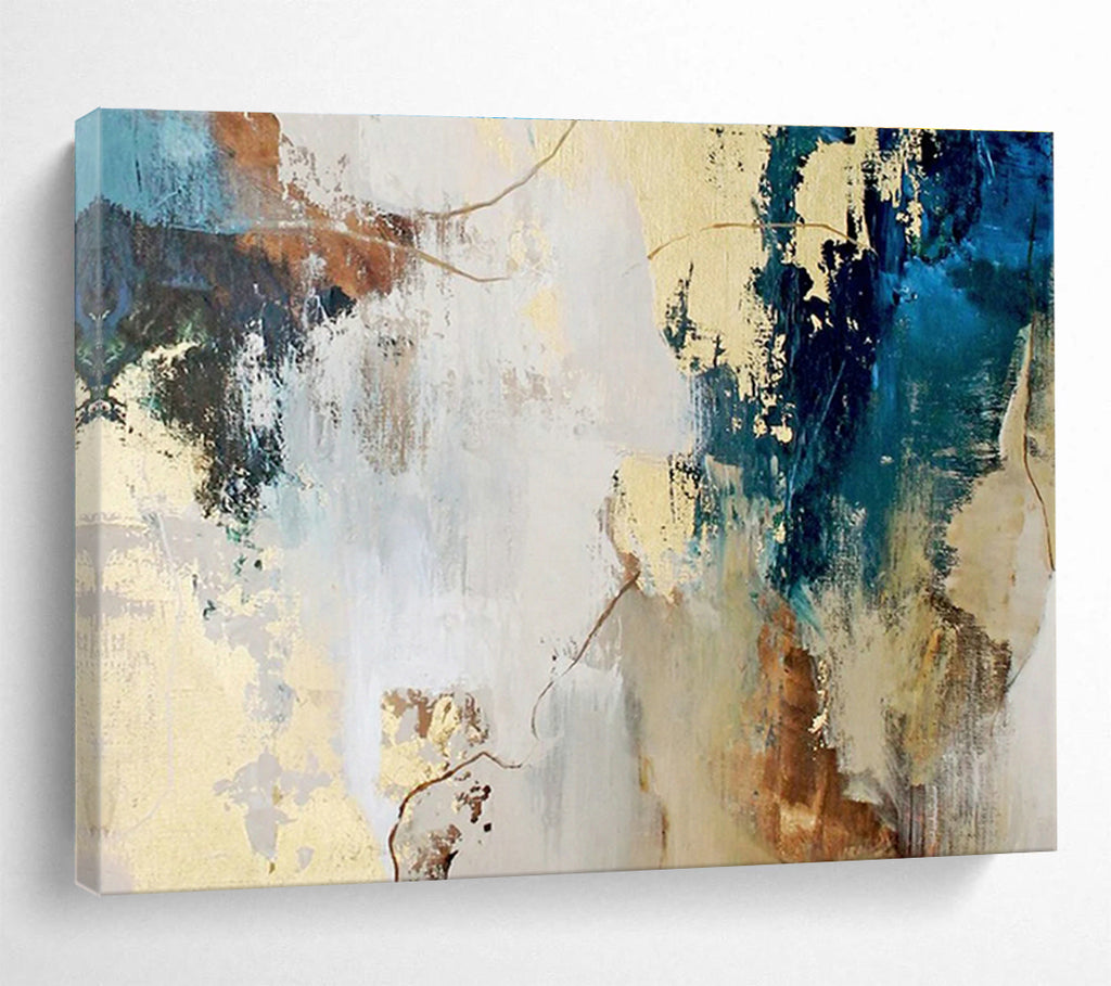 Oversized Custom Abstract Hand Painting for Online Language Learning Platform Studio DLZ2896
