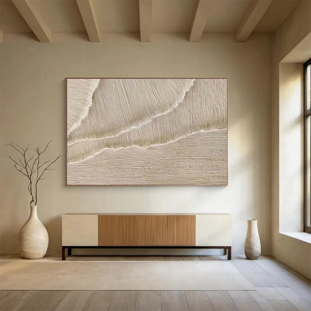 Custom-Made Negotiation Room Oversized Abstract Hand Painting