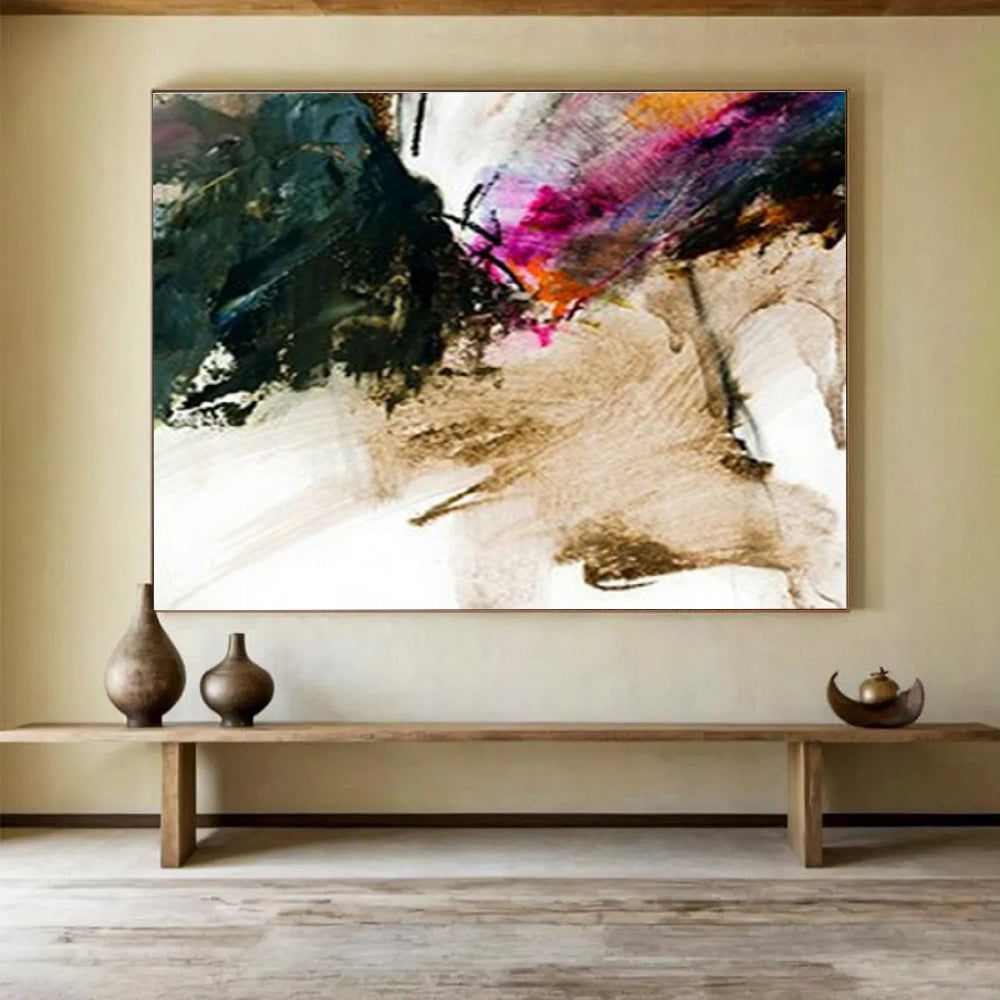 Customized Large-Scale Abstract Hand Painting for Theater Prop Warehouse DLZ2760
