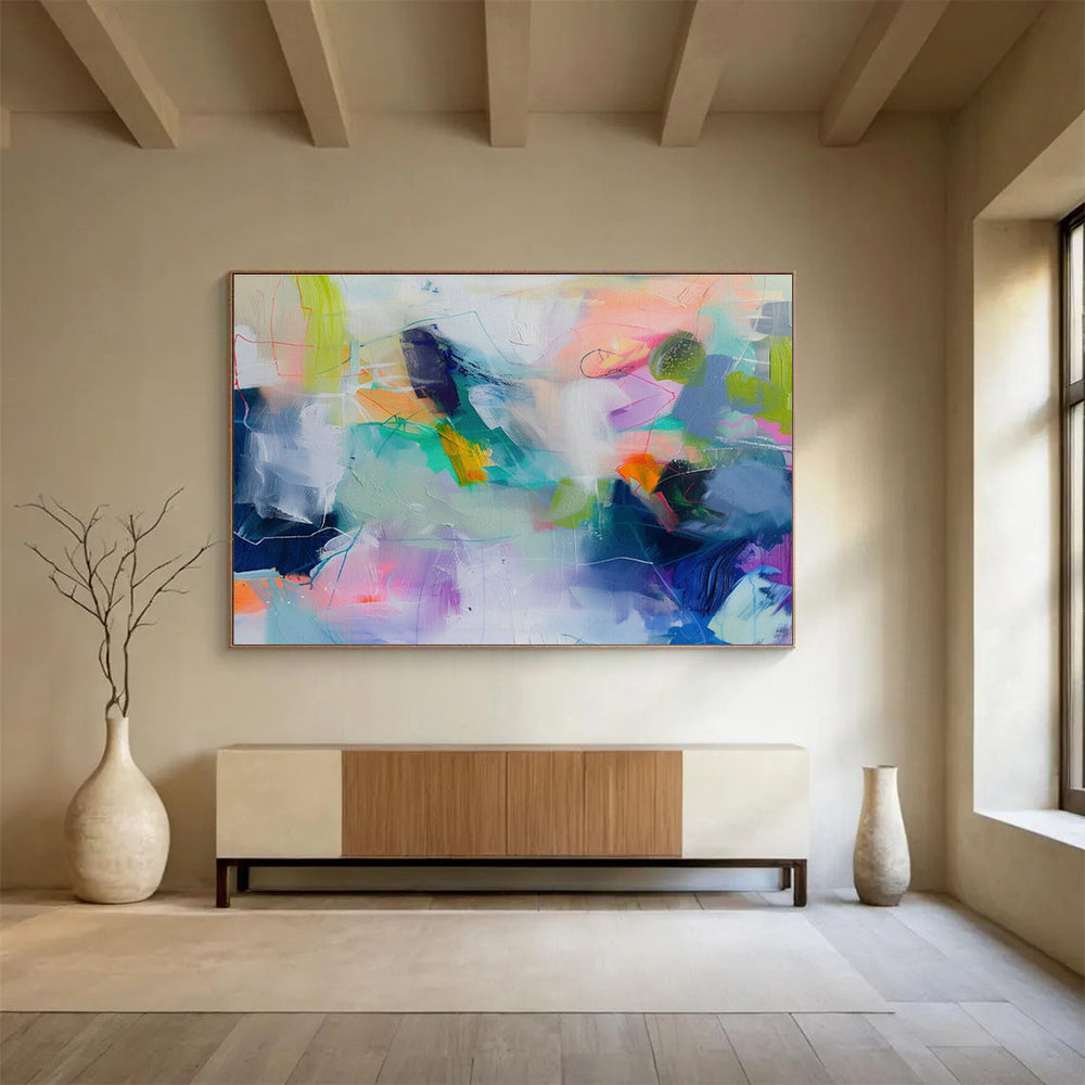 Customized Large-Scale Abstract Hand Painting for Digital Marketing Agency Creative Studio DLZ2881