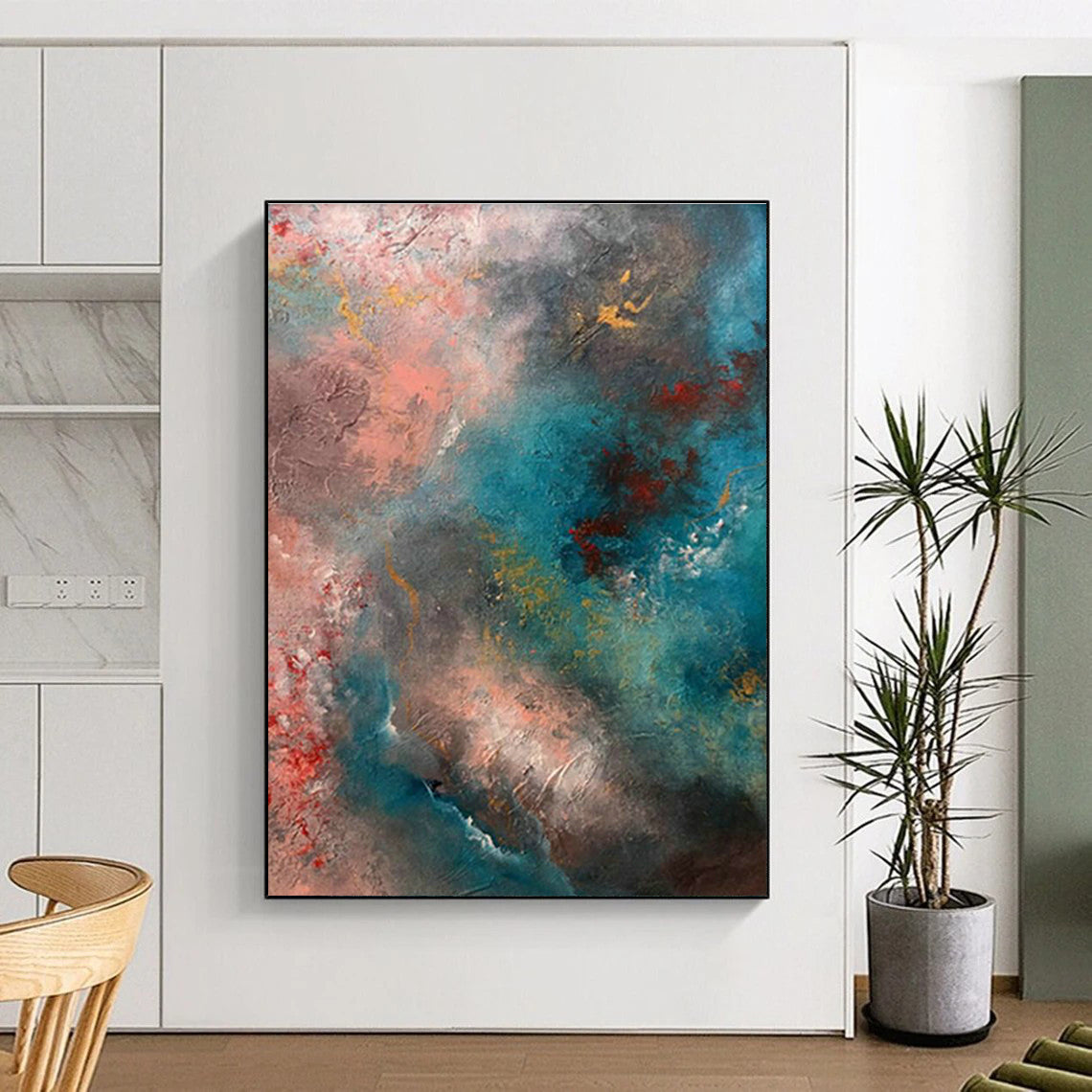Huge Customizable Handmade Abstract Wall Art for Traditional Argentine Tango Dance Halls  DLZ0053