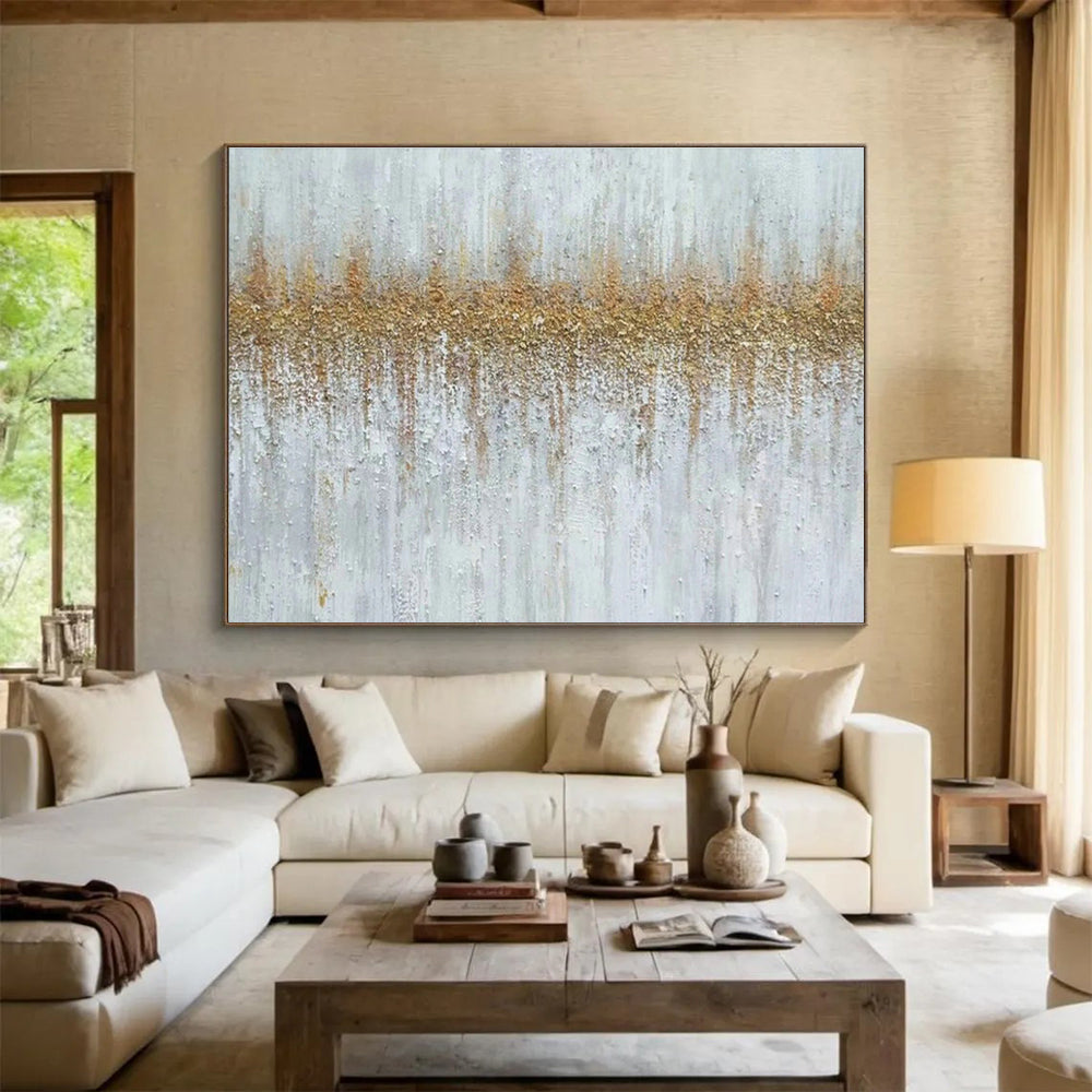 Large Custom Abstract Hand-Painted Art for Collection Room DLZ2686