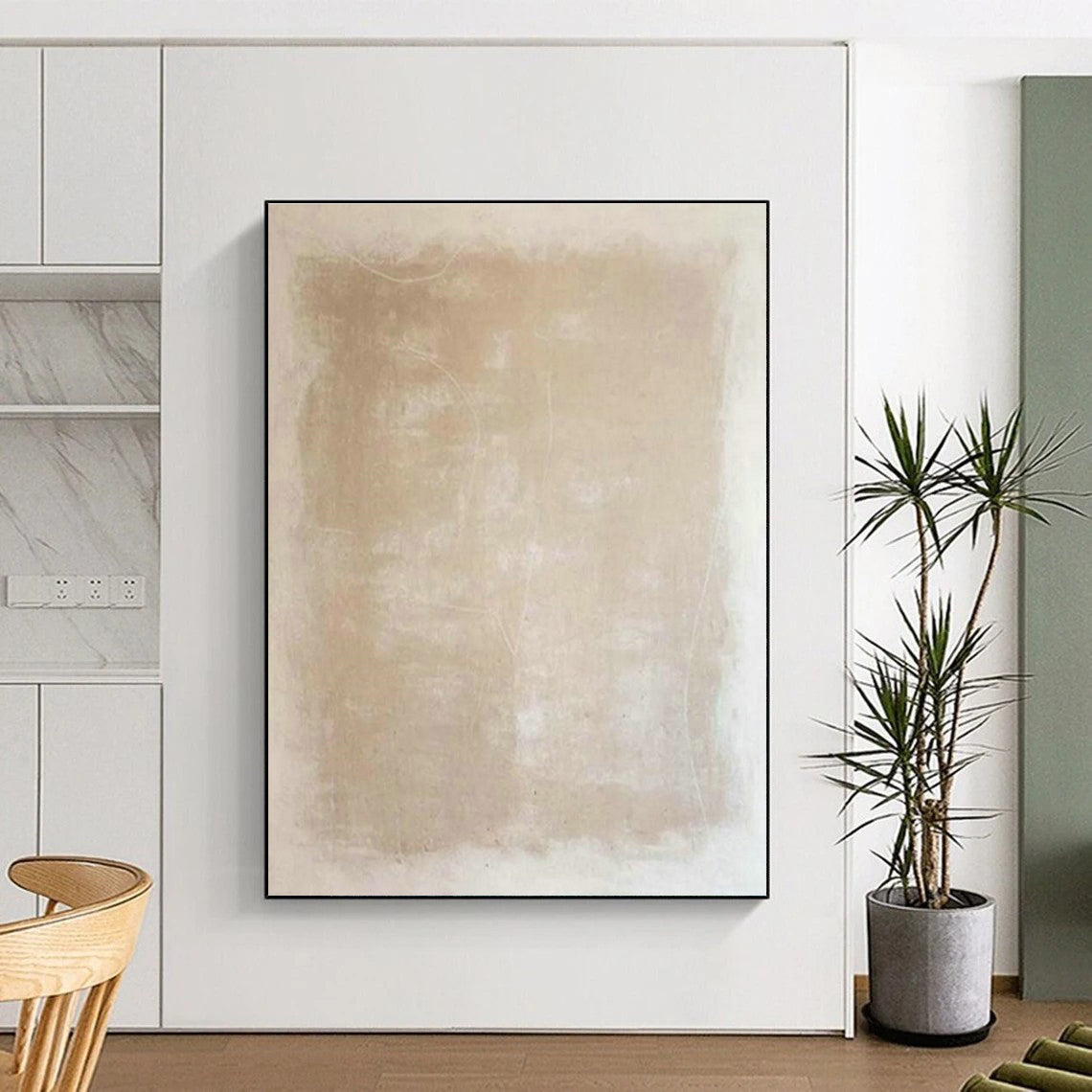 Enormous Custom Hand-Painted Abstract Artwork - Artistic Flair for Calligraphy Studios  DLZ0220