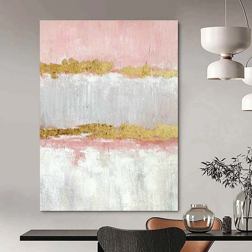 Large Custom Hand-Painted Abstract Canvas - Artistic Balance for Tai Chi and Qigong Studios  DLZ0318
