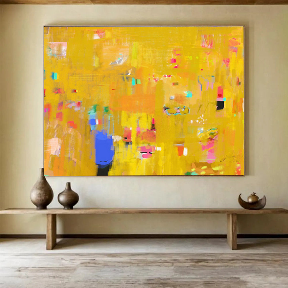 Kinetic Mobile Custom Hand-Painted Abstract Art for Atriums and Large Open Spaces