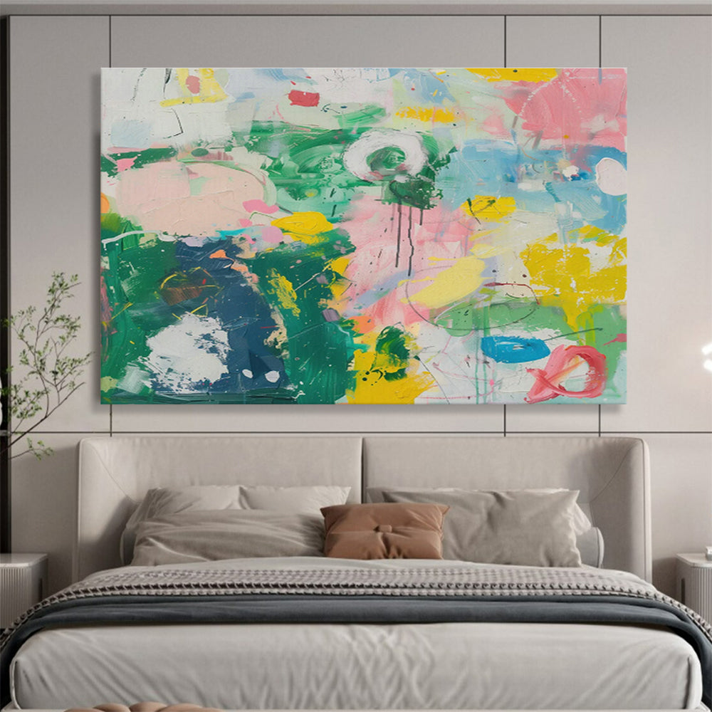 Oversized Custom Hand-Painted Abstract Art for Subterranean Cave Exploration Research Center DLZ2866