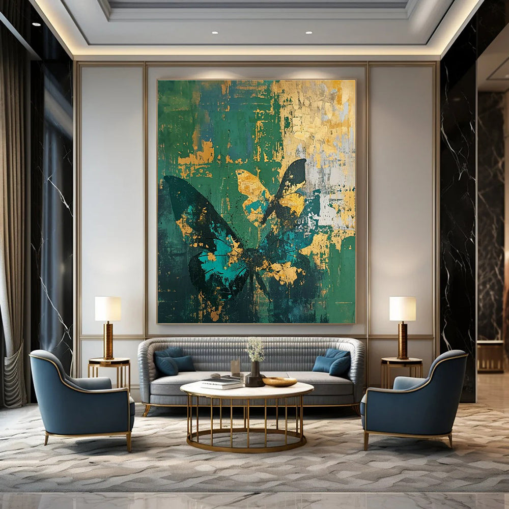 Vast Custom Hand-Painted Abstract Canvas - Artistic Creativity for Comic Book Drawing Workshops  DLZ0297