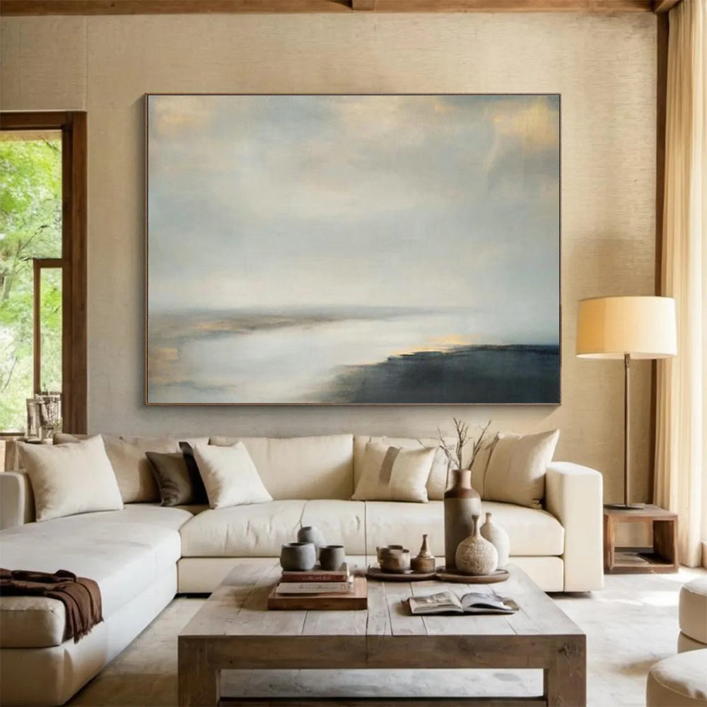 Customizable Ski Lodge Oversized Abstract Hand Painting