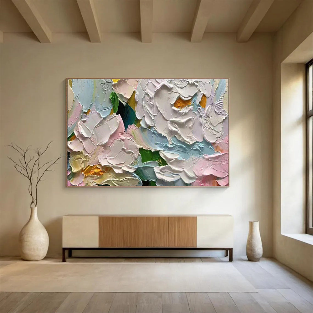 Custom-Made Giant Abstract Hand Painting for Deep-Sea Hydrothermal Vent Mineral Precipitation and Deposition Research Lab DLZ3201