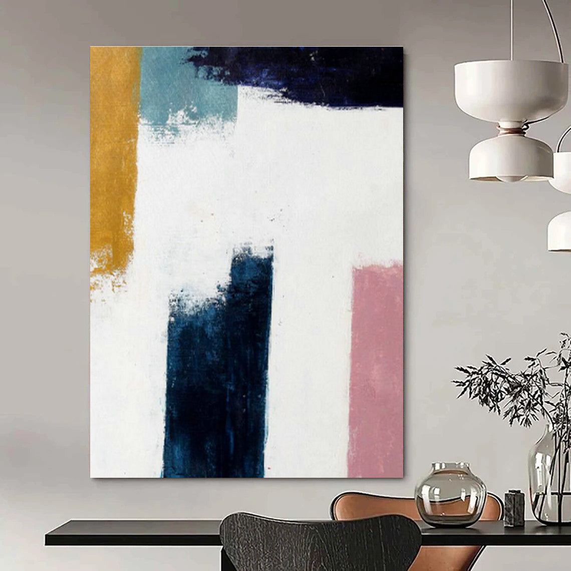 Gigantic Custom Handmade Abstract Wall Art for Feng Shui Practitioners' Studios  DLZ0037