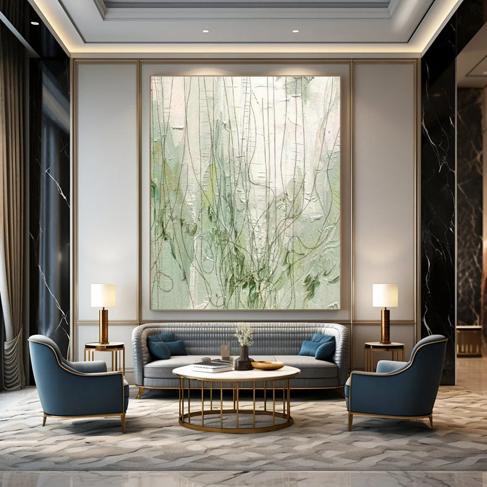Gigantic Custom Hand-Painted Abstract Art - Galactic Odyssey for Space-Themed Bars  DLZ0317