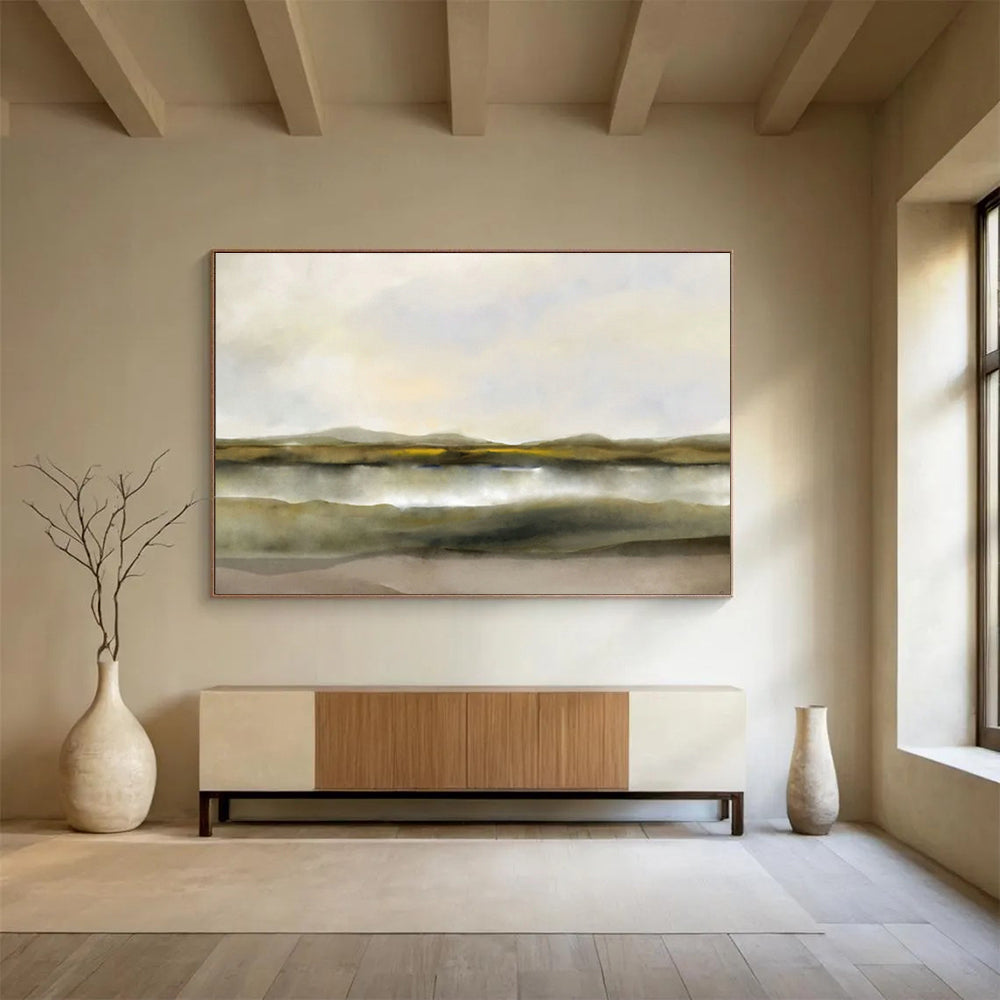 Large Custom Abstract Hand-Painted Art for Artisan Bakery DLZ2745