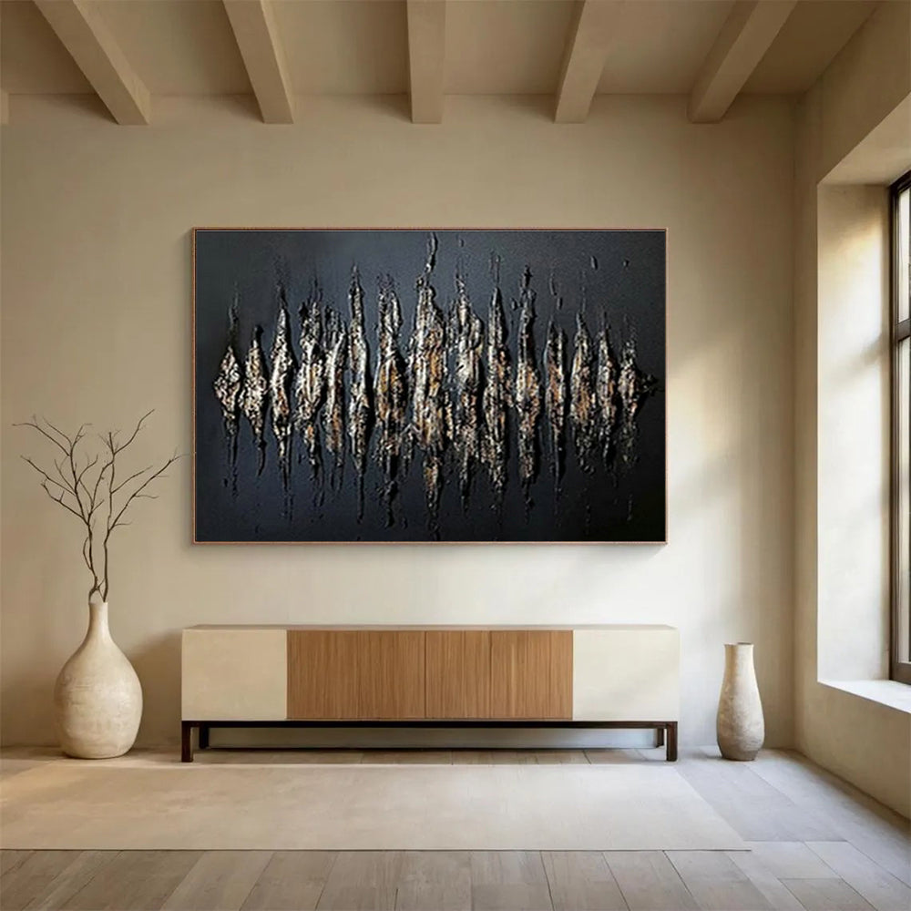 Customizable Luxury Residence Giant Abstract Hand Painting