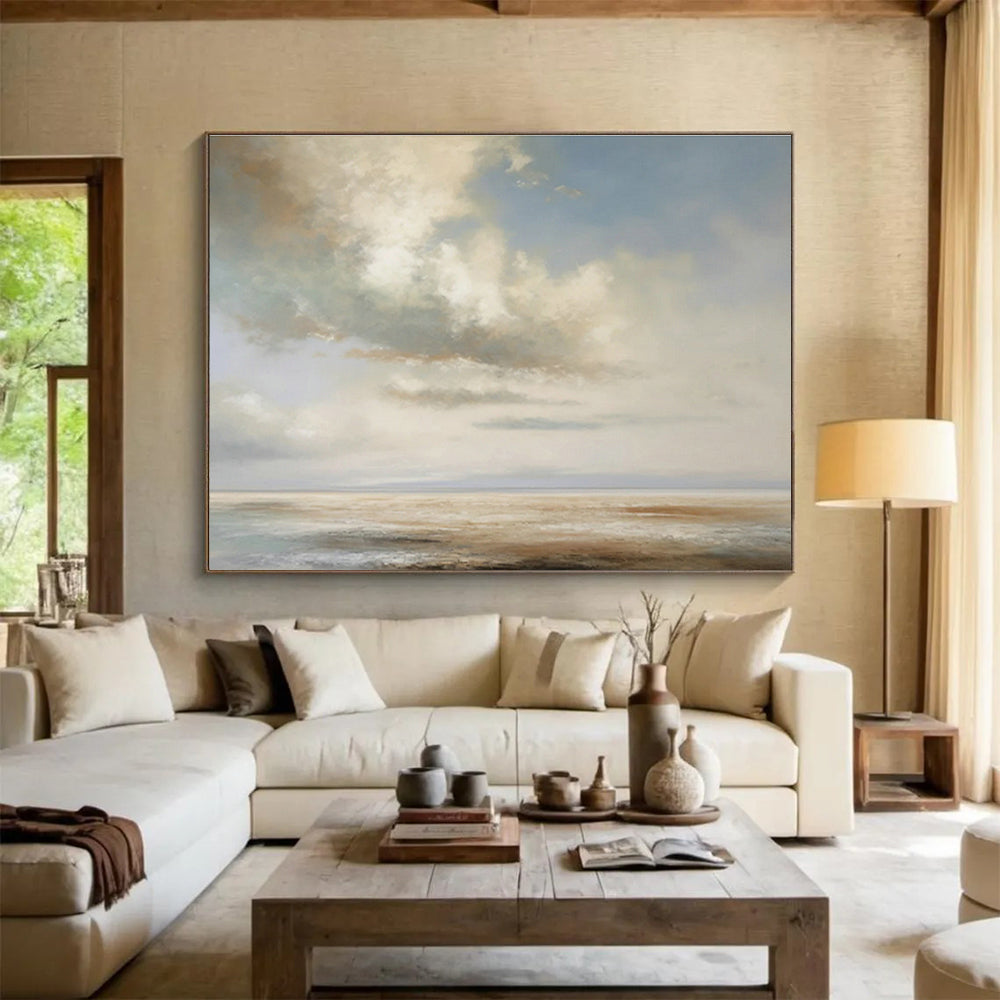 Oversized Custom Hand-Painted Abstract Art for Billiard Hall DLZ2718
