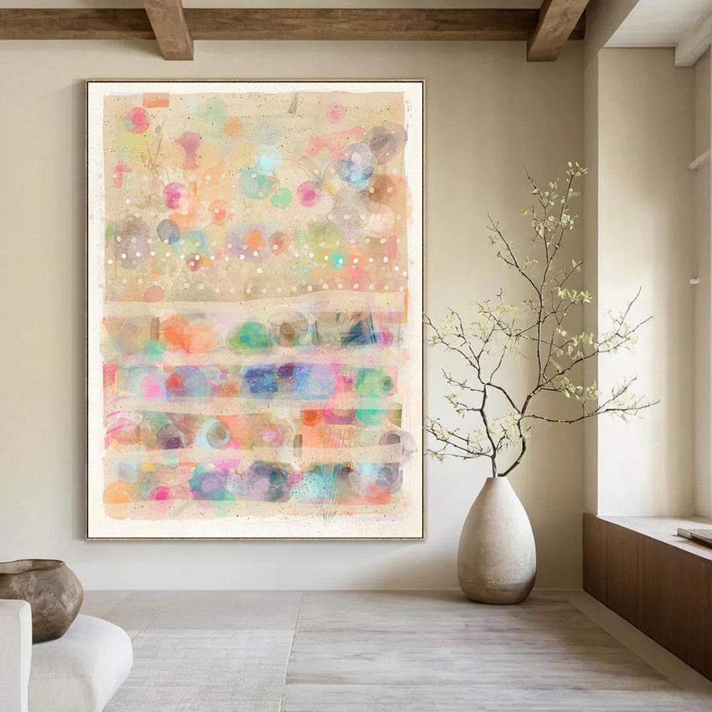 Extra Wide Custom Handmade Abstract Painting for Urban Mural Art Studios  DLZ0104