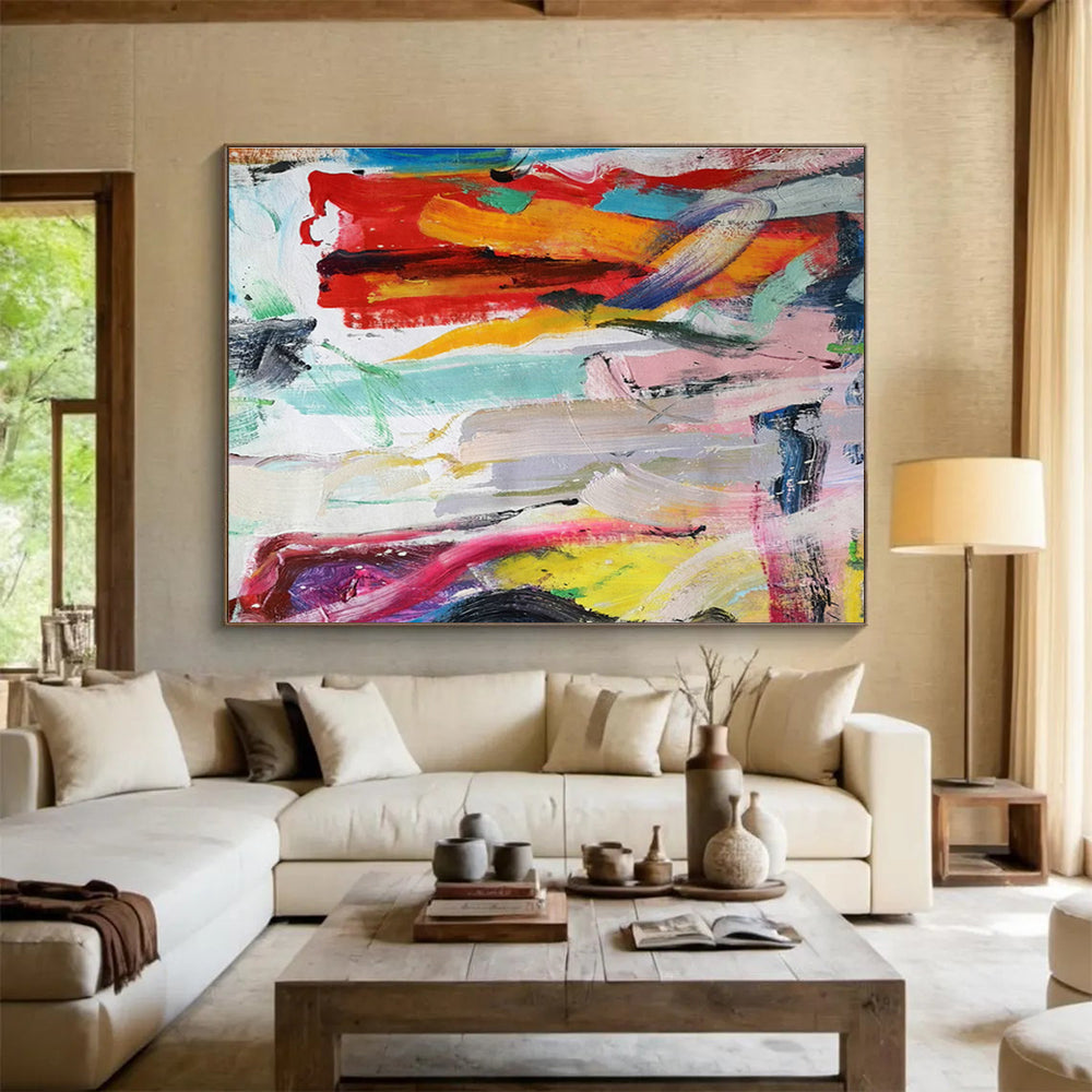 Customized Large Abstract Hand Painting for Museum DLZ2689
