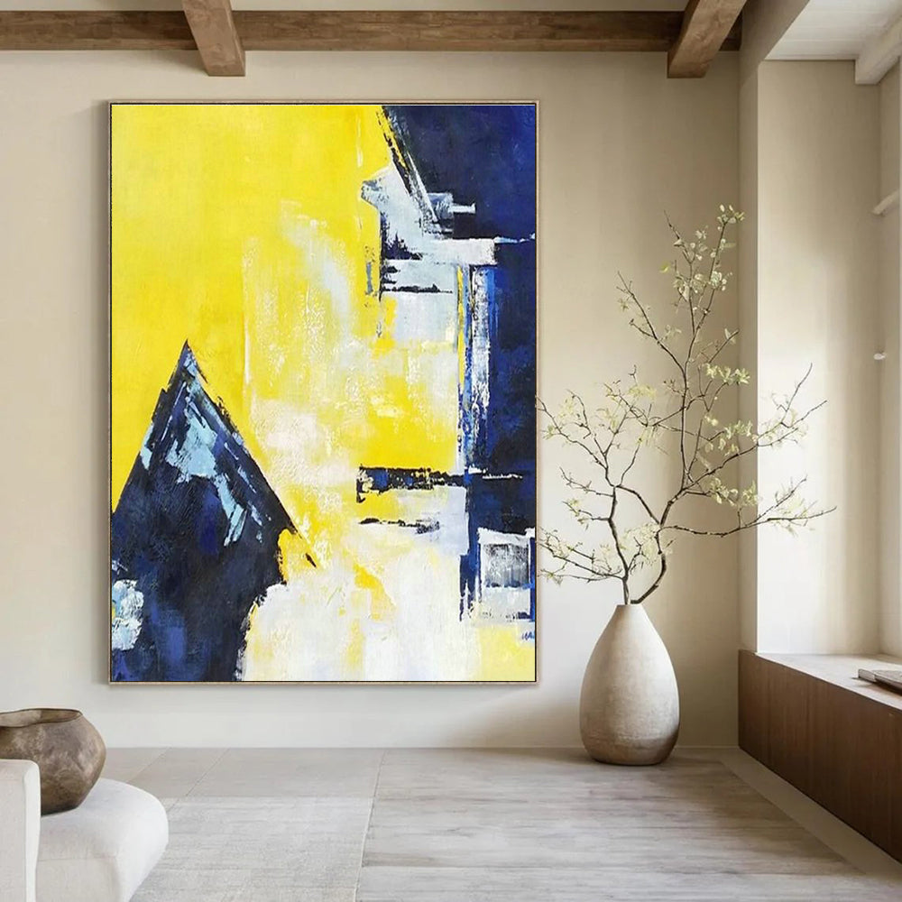 Vast Custom Hand-Painted Abstract Canvas - Artistic Imagination for Graphic Novel Illustration Workshops  DLZ0327