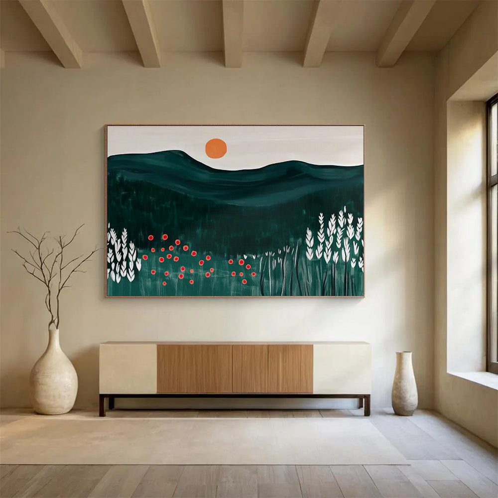 Customizable Underwater Seismic Monitoring Center Abstract Hand Painting DLZ2608
