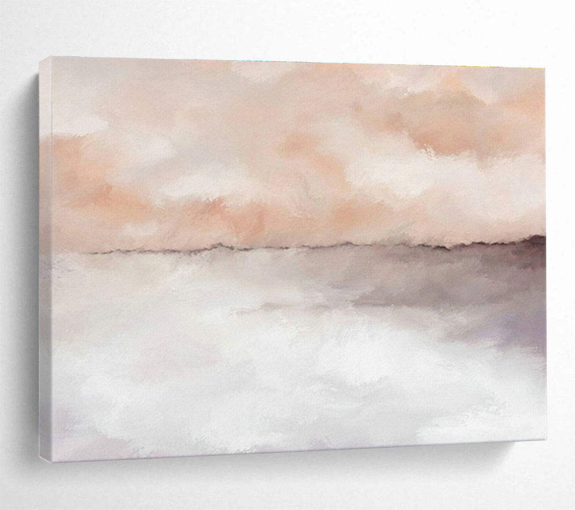 Large Custom Abstract Hand-Painted Art for High-Speed Rail Observation Car DLZ2802