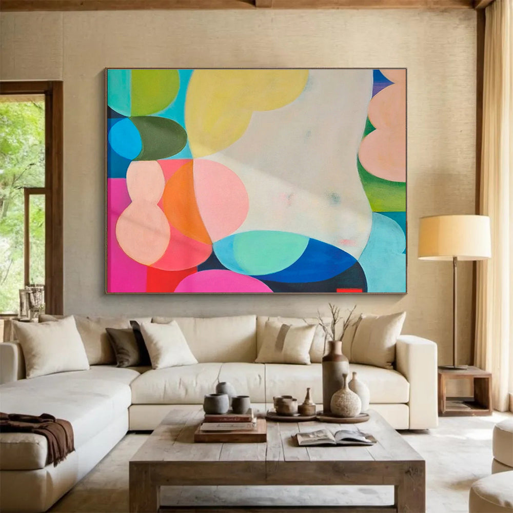 Holographic Foil Custom Hand-Painted Abstract for Retail Store Windows
