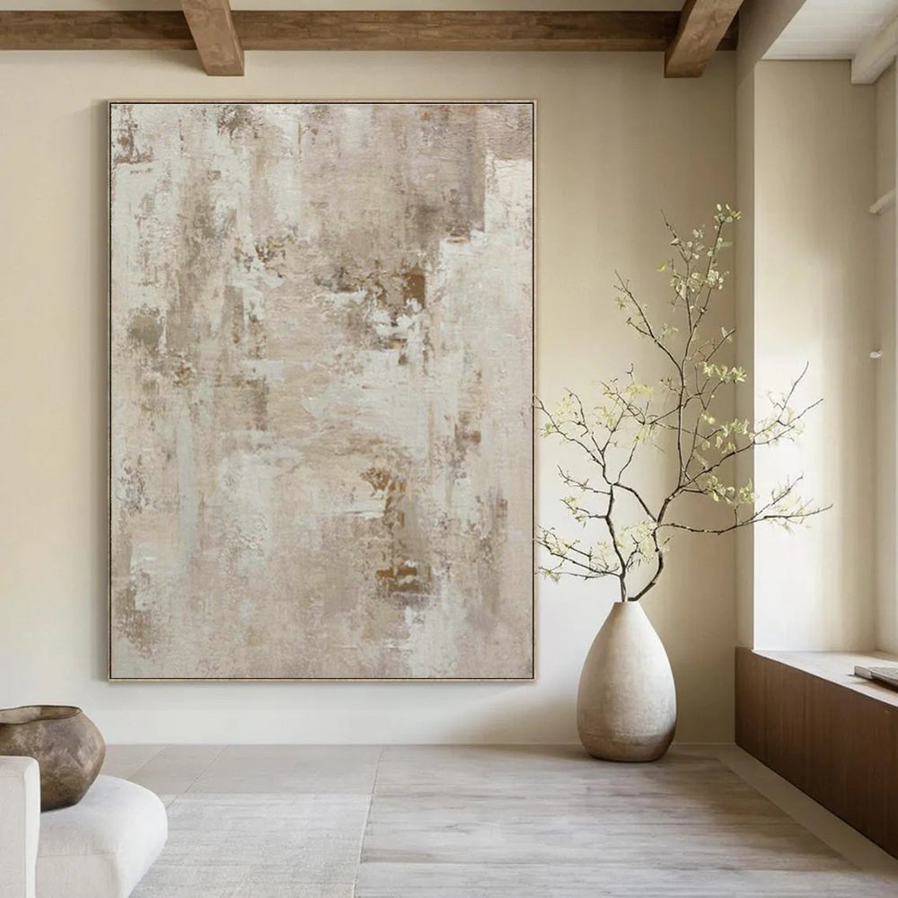 Immense Large-Scale Custom Hand-Painted Abstract Artwork - Rustic Beauty for Country Inns  DLZ0245