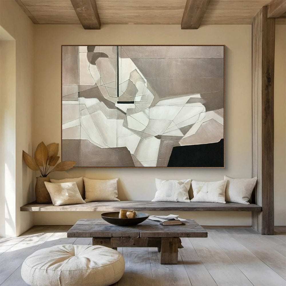 Custom-Made Giant Abstract Hand Painting for Dental Office DLZ2734