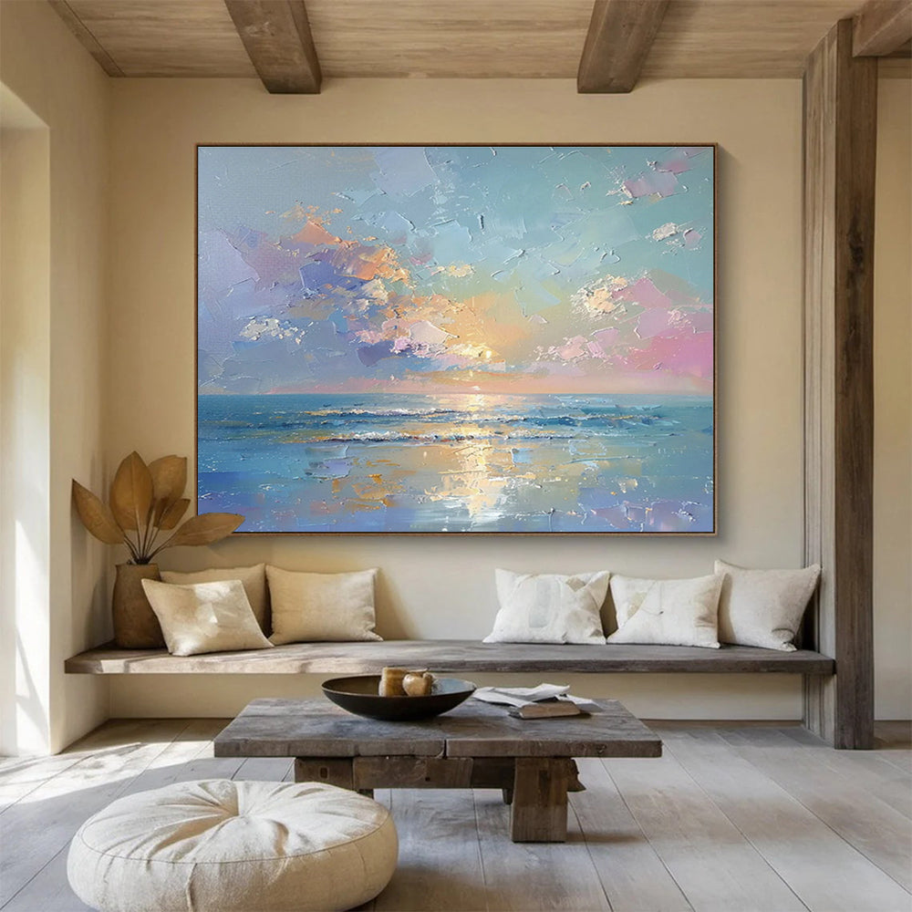 Oversized Custom Hand-Painted Abstract Art for Brewpub DLZ2747