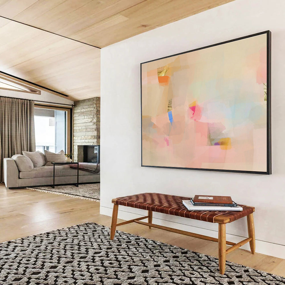 Scented Oil Custom Hand-Painted Abstract Art for Aromatherapy Spaces and Wellness Centers