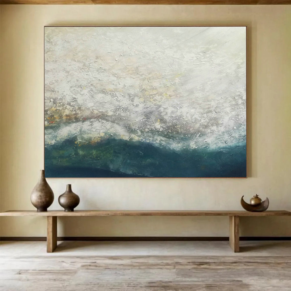 Large-Size Custom Abstract Hand Painting for Exhibition Hall DLZ2682