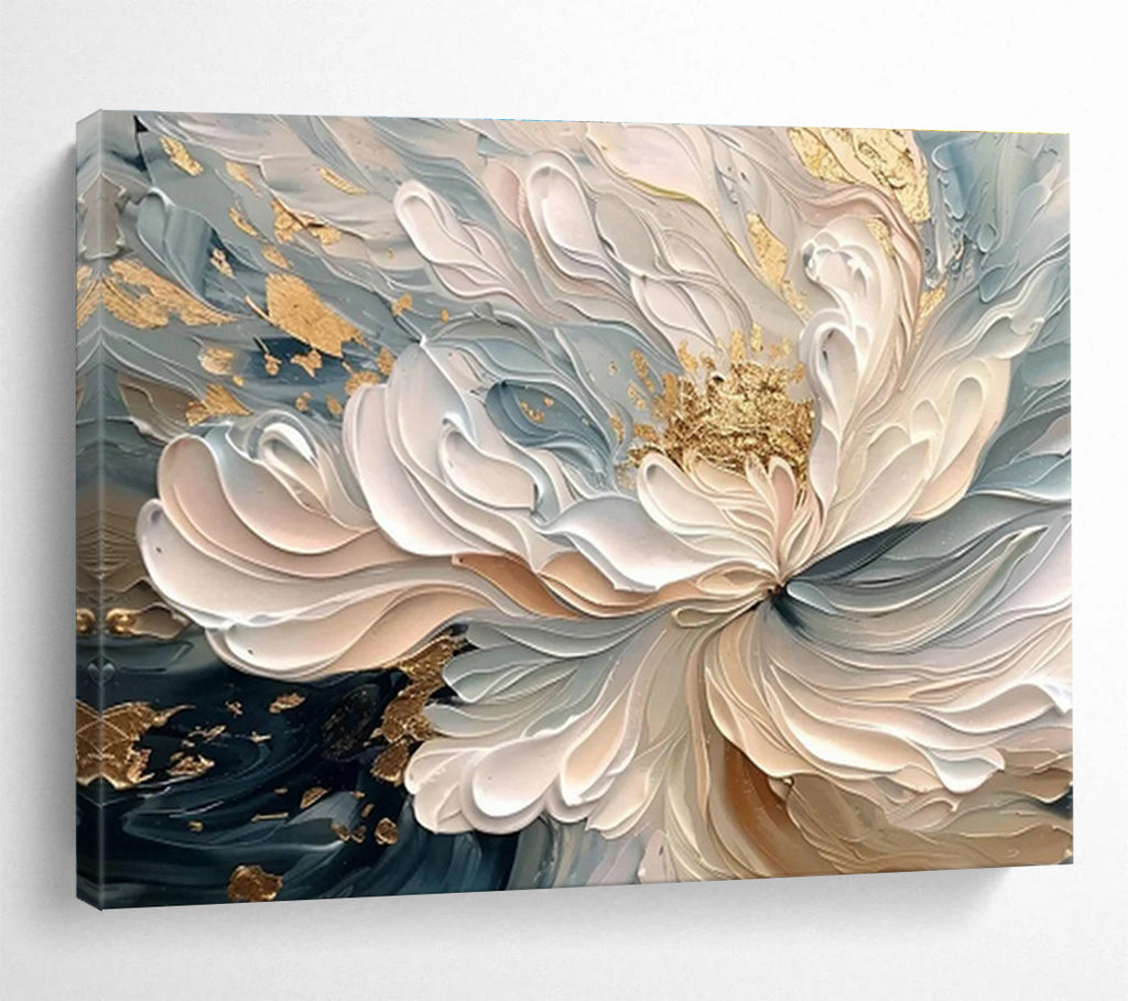 Custom-Made Giant Abstract Hand Painting for Subterranean Geothermal Power Plant Electrical Grid Integration Center DLZ3066