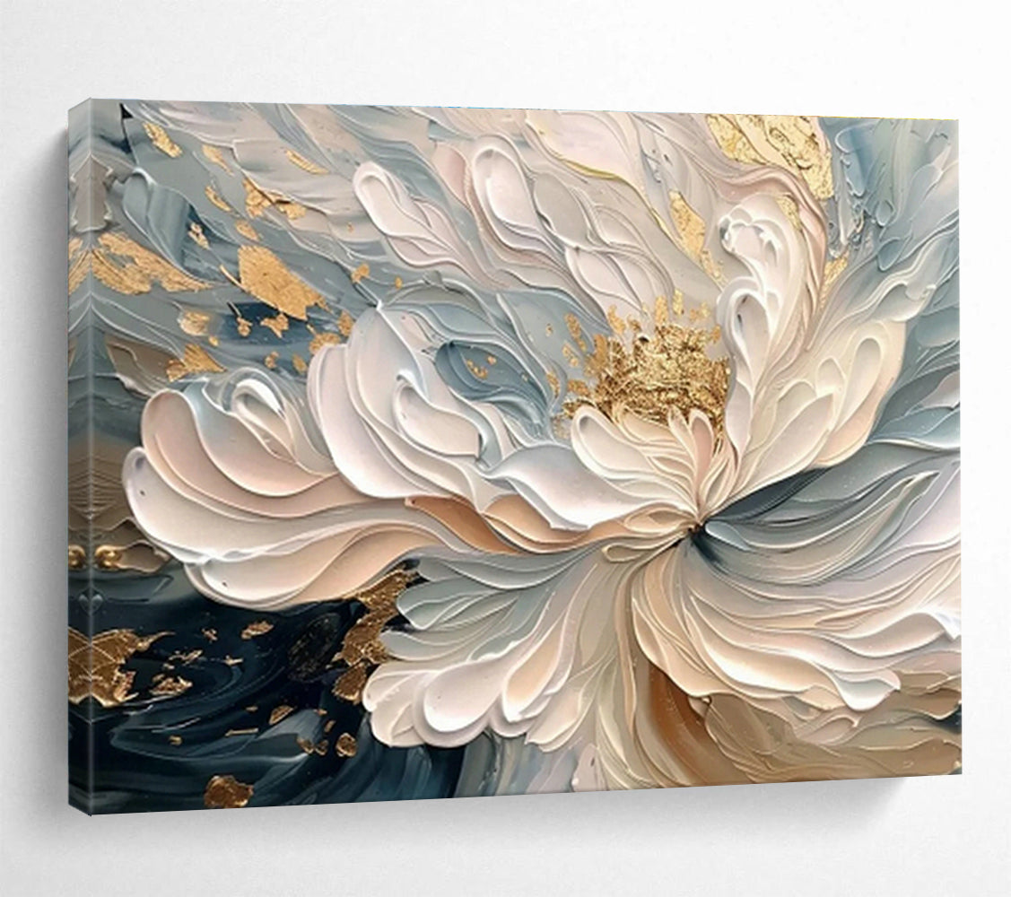 Custom-Made Giant Abstract Hand Painting for Subterranean Geothermal Power Plant Electrical Grid Integration Center DLZ3066