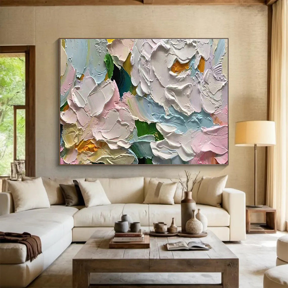 Custom-Made Giant Abstract Hand Painting for Deep-Sea Hydrothermal Vent Mineral Precipitation and Deposition Research Lab DLZ3201
