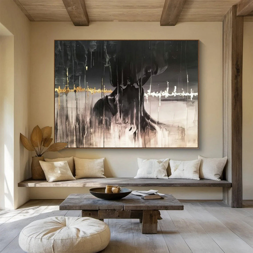 Massive Custom Handmade Abstract Wall Art for Exhibition Halls DLZ3284