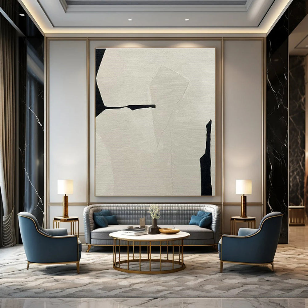 Ornate Large-Scale Custom Hand-Painted Abstract Artwork - Exotic Flair for Spice Markets  DLZ0239