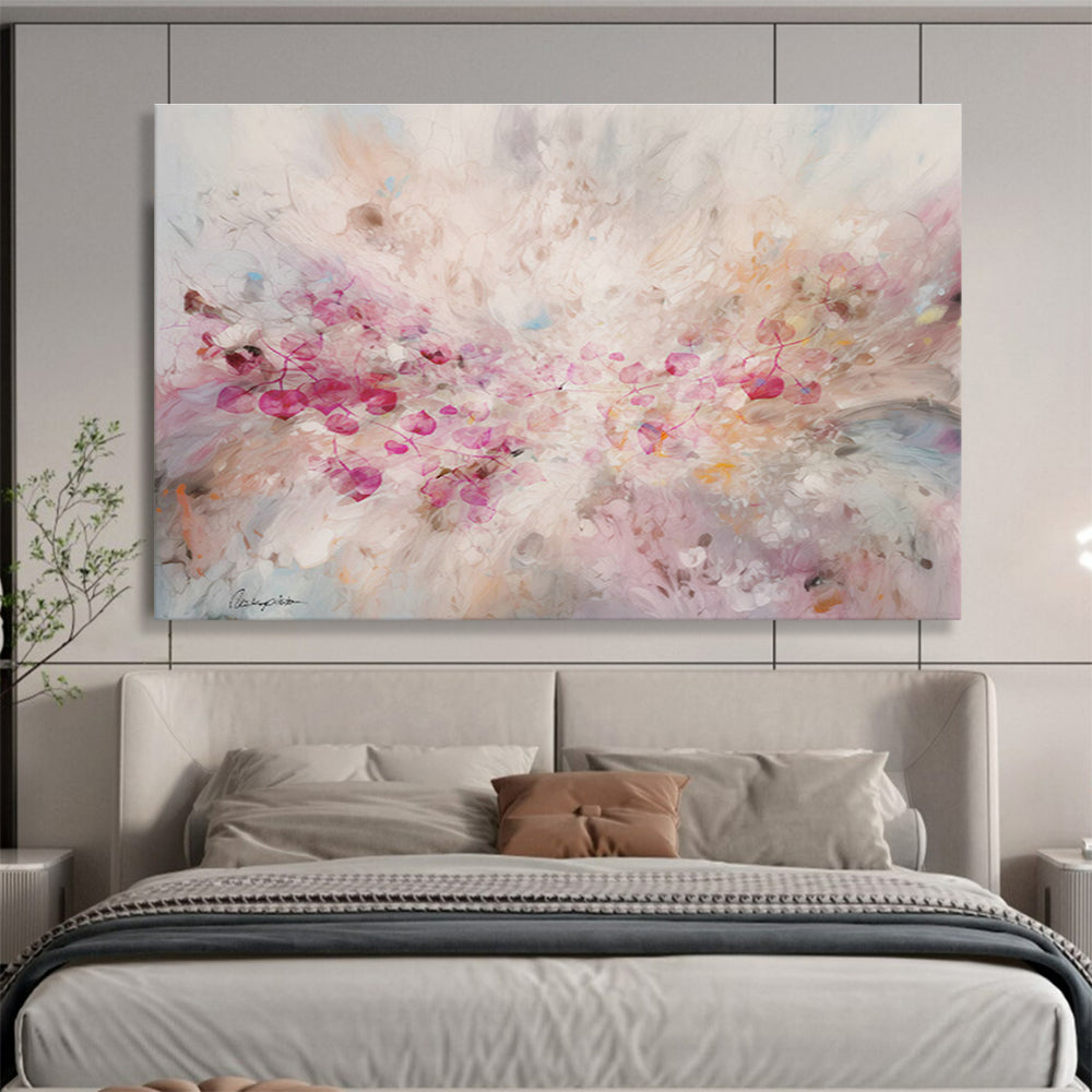 Custom-Made Giant Abstract Hand Painting for Historic Castle Event Hall DLZ2917