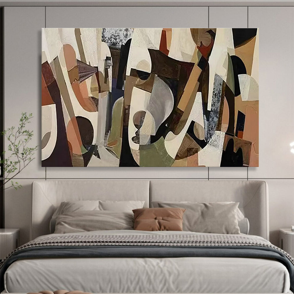 Oversized Custom Hand-Painted Abstract Art for Antarctic Sea Ice Dynamics Research Base DLZ3005