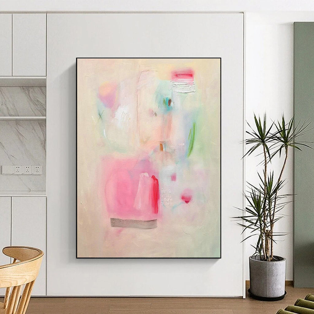 Large Custom Hand-Painted Abstract Artwork - Captivating Decoration for Event Halls  DLZ0148