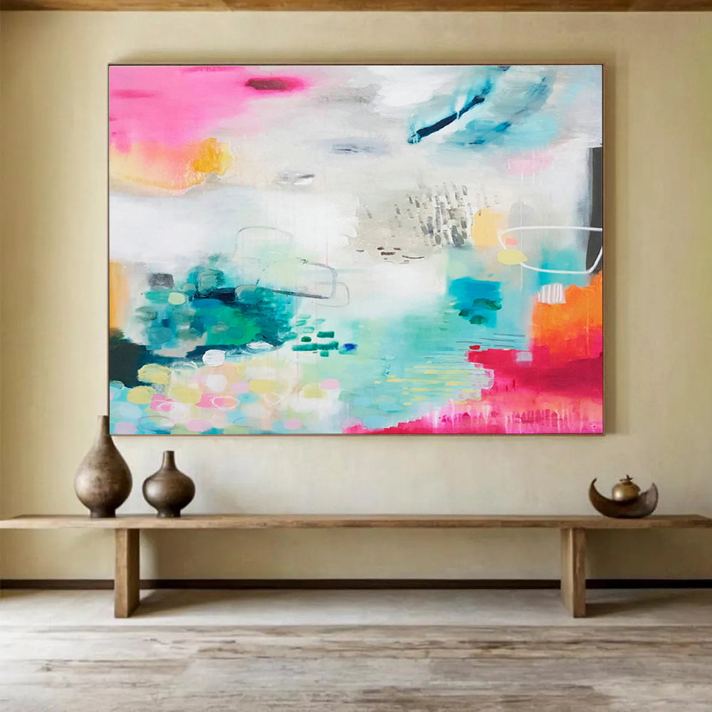 Scented Oil Custom Hand-Painted Abstract for Aromatherapy Studios